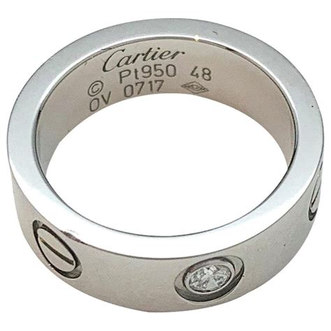 cartier love ring platinum diamond.